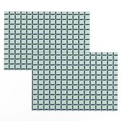 Mint Green Navy Blue Weave Simple Grid Square Texture _ Miss Chiff Designs 