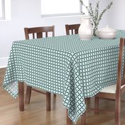 Mint Green Navy Blue Weave Simple Grid Square Texture _ Miss Chiff Designs 