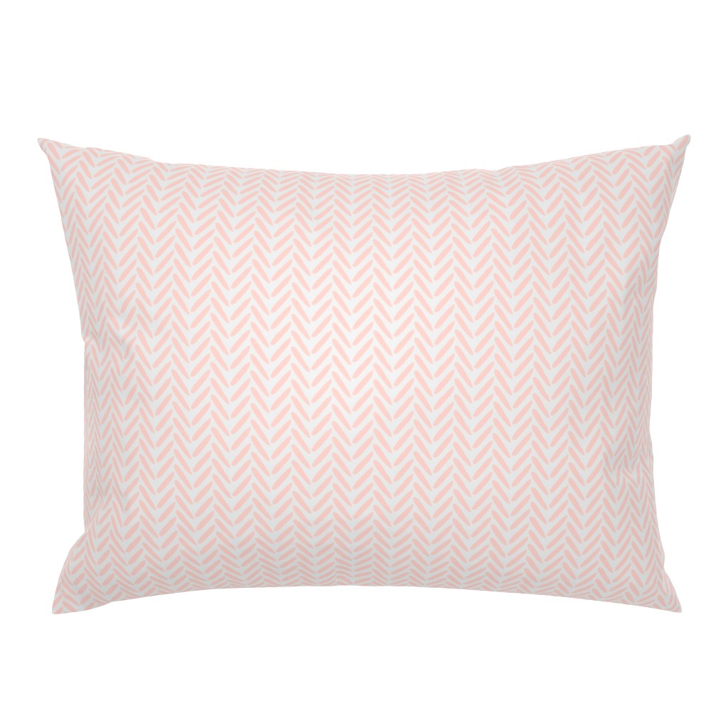 18-08E Blush Peach Pink Coral on Gray grey Herringbone Weave Simple _ Miss Chiff Designs