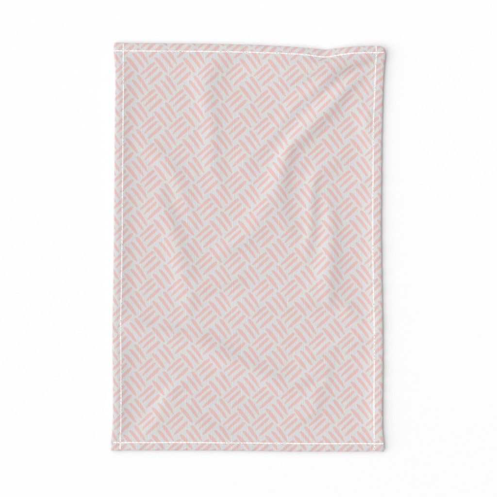 Blush Peach Coral  Pale Dove  Gray grey Weave Simple _ Miss Chiff Designs