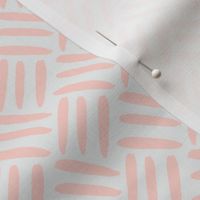 Blush Peach Coral  Pale Dove  Gray grey Weave Simple _ Miss Chiff Designs