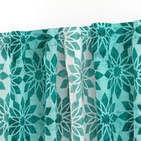 Majorelle - Textured Moroccan Geometric Aqua