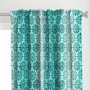 Majorelle - Textured Moroccan Geometric Aqua