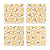  Mattonelle - Moroccan Geometric - Blush Goldenrod Large Scale