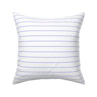 Periwinkle Pinstripes on White