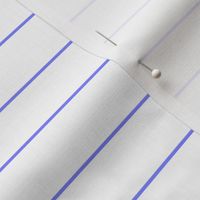 Periwinkle Pinstripes on White