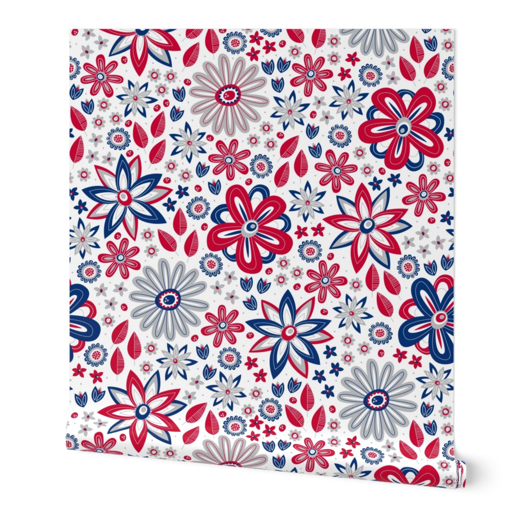 Bohemian Fields (Red, White and Blue)