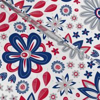 Bohemian Fields (Red, White and Blue)