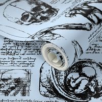 Da Vinci's Anatomy Sketchbook // Light Blue // Large