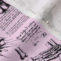 Da Vinci's Anatomy Sketchbook // Light Pink // Small