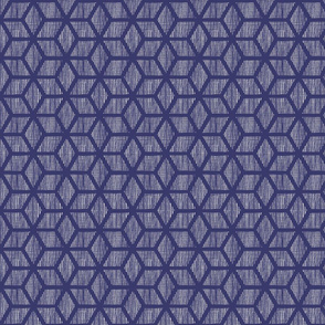 Japanese textures - diamond blocks navy medium