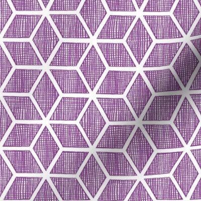 Japanese textures - diamond blocks purple white medium