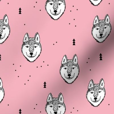 Husky love cool puppy pattern for dog lovers summer pink