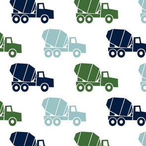 mixer trucks - multi - navy,blue,green