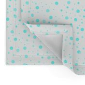 LAP Pastel Aqua Random  Dots