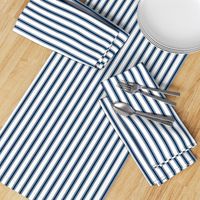 plain navy stripe french ticking stripe blue white stripe-ch