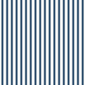 plain navy stripe french ticking stripe blue white stripe-ch