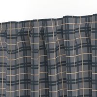 Black Forest / Bear  on gray- Plaid