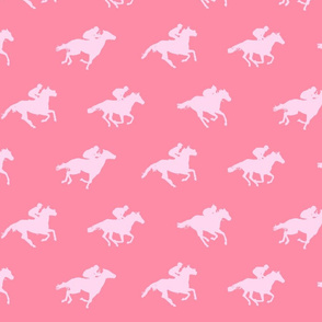 Pink Race Horses