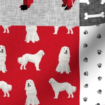 great pyrenees pet quilt a cheater wholecloth dog breed fabric