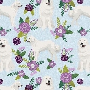great pyrenees pet quilt c  dog breed fabric quilt collection floral