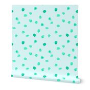 Mint on mint watercolor pattern for baby products/ nursery