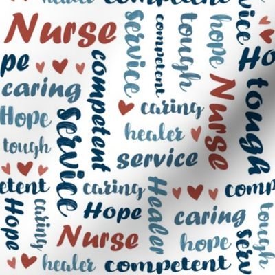 Qualities of a Nurse Typography