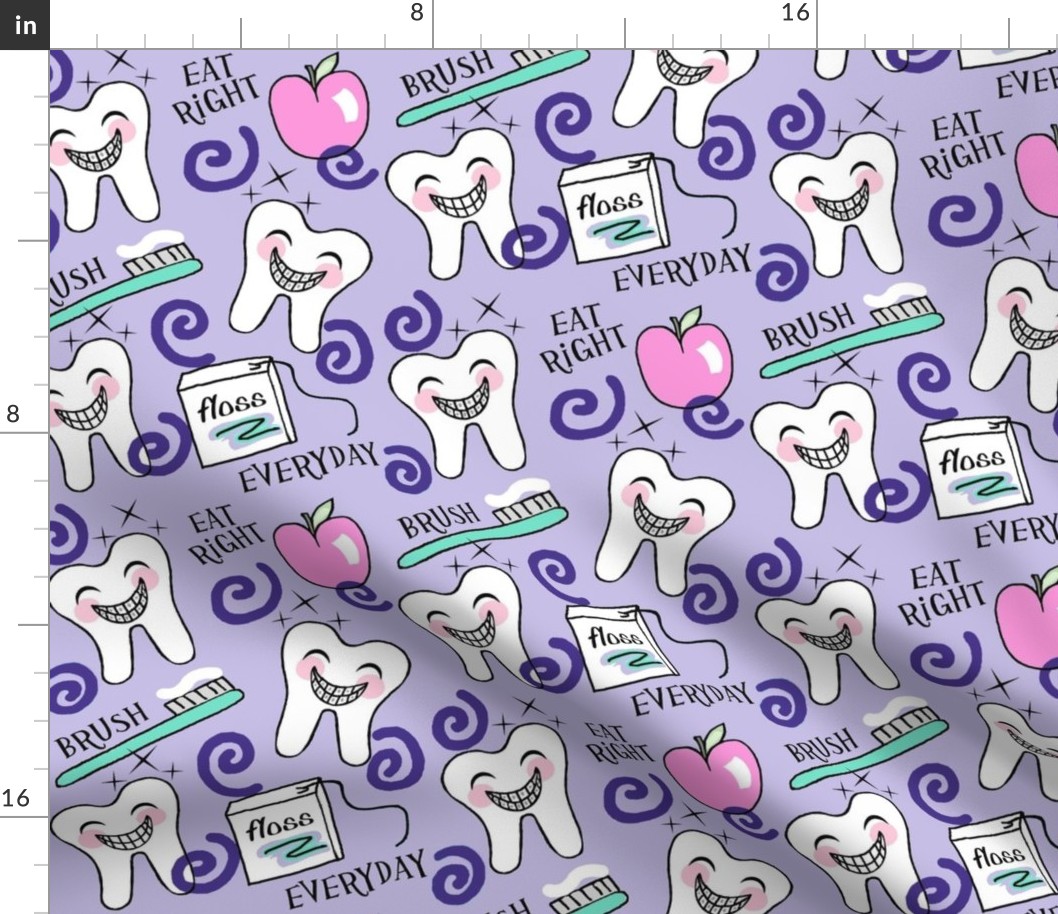 Brace Yourself for the Perfect Smile  purple  / Dental  kawaii