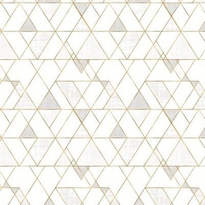 Mod Triangles S - white gold 