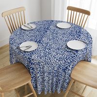 Willow ~ Willow Ware Blue and White Reverse ~ William Morris 