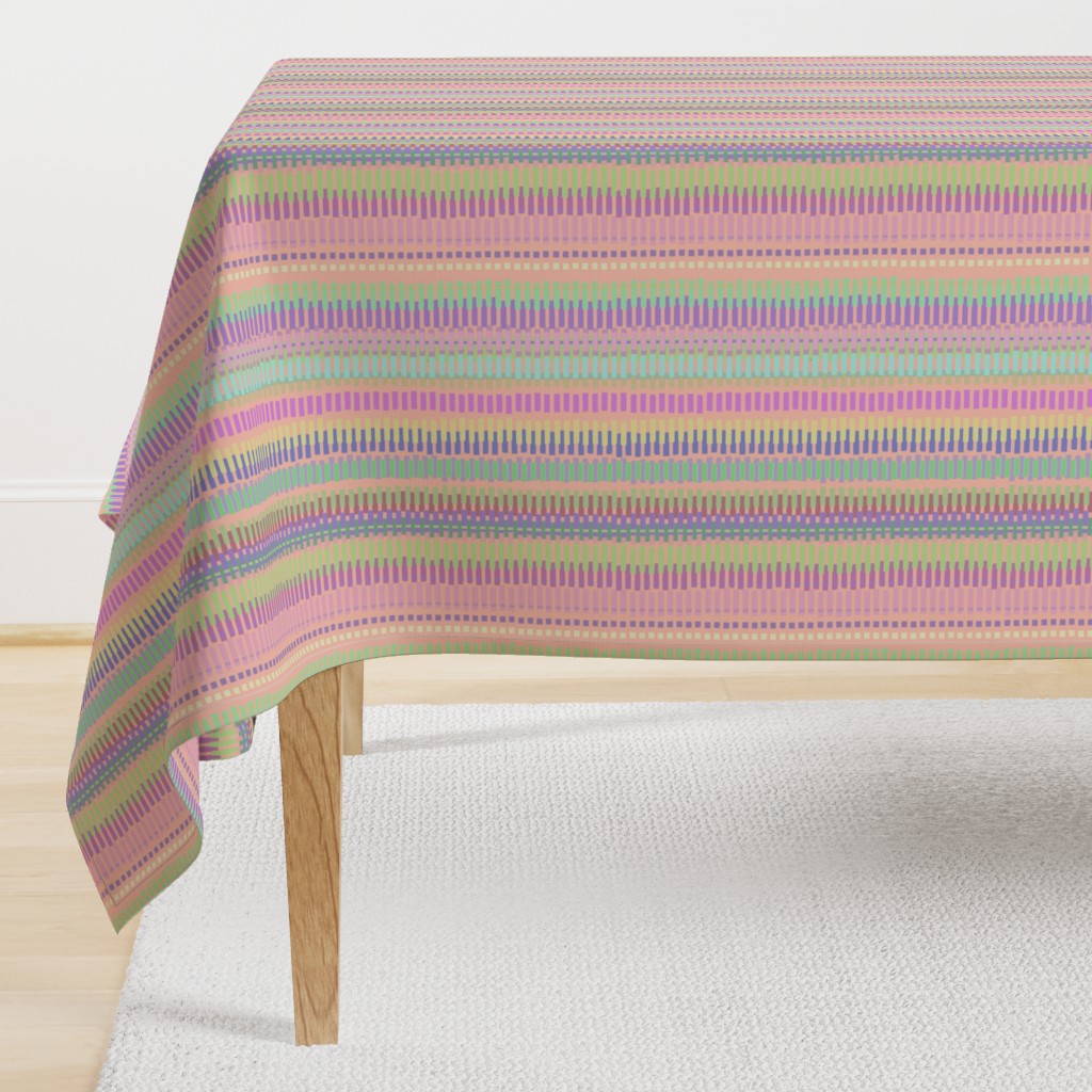 Boardwalk Stripes Pastel on Blush 300L