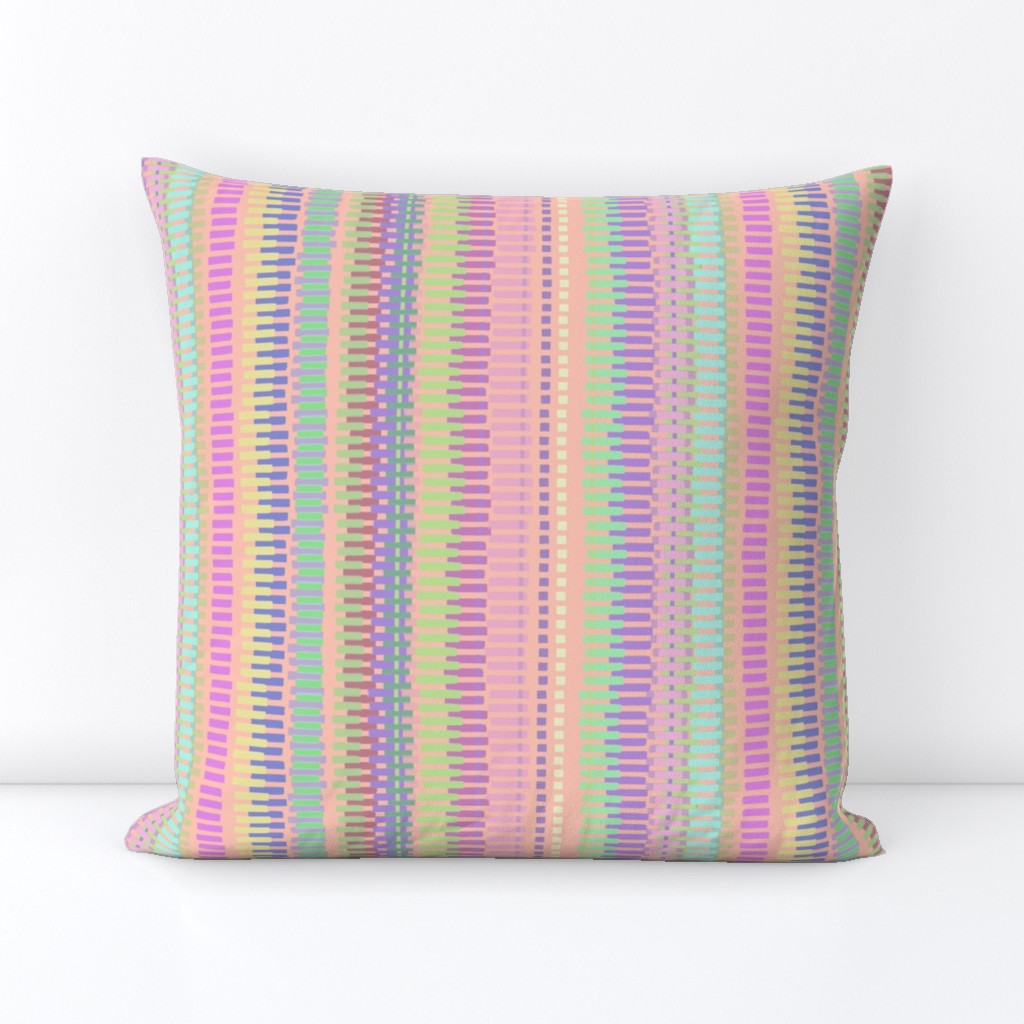 Boardwalk Stripes Pastel on Blush 300L