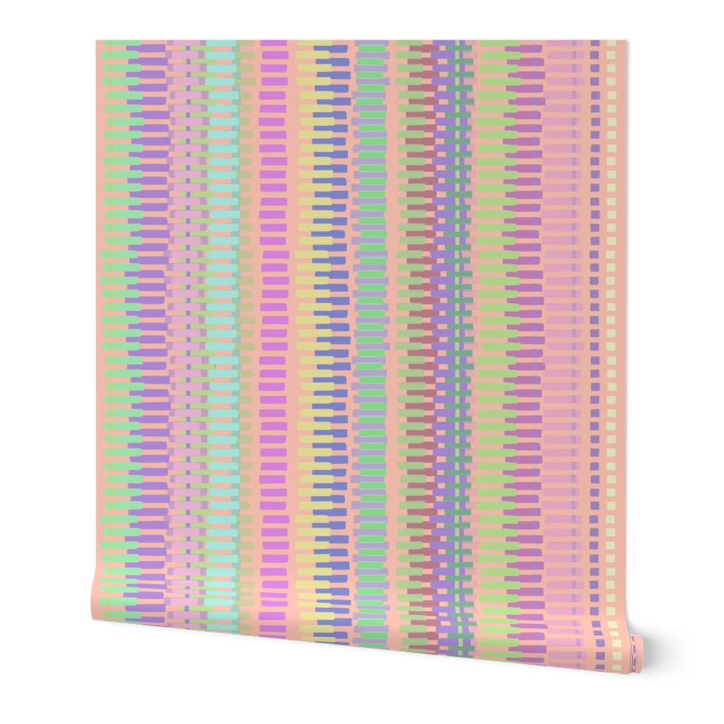 Boardwalk Stripes Pastel on Blush 300L