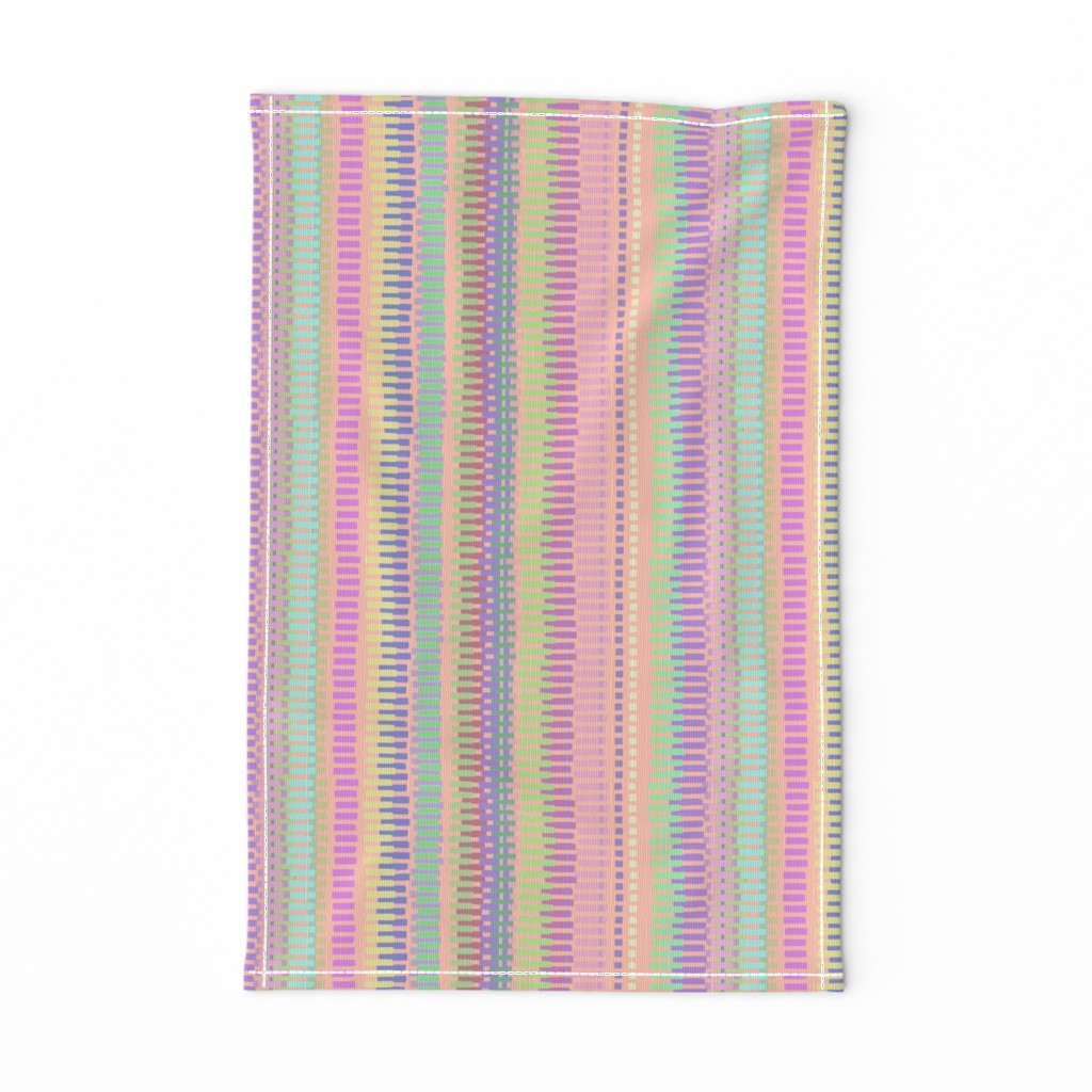 Boardwalk Stripes Pastel on Blush 300L