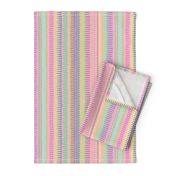 Boardwalk Stripes Pastel on Blush 300L