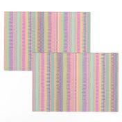 Boardwalk Stripes Pastel on Blush 300L