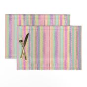 Boardwalk Stripes Pastel on Blush 300L