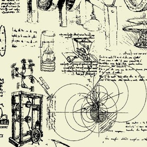Da Vinci's Sketchbook // Parchment // Large