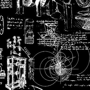 Da Vinci's Sketchbook // Black // Large