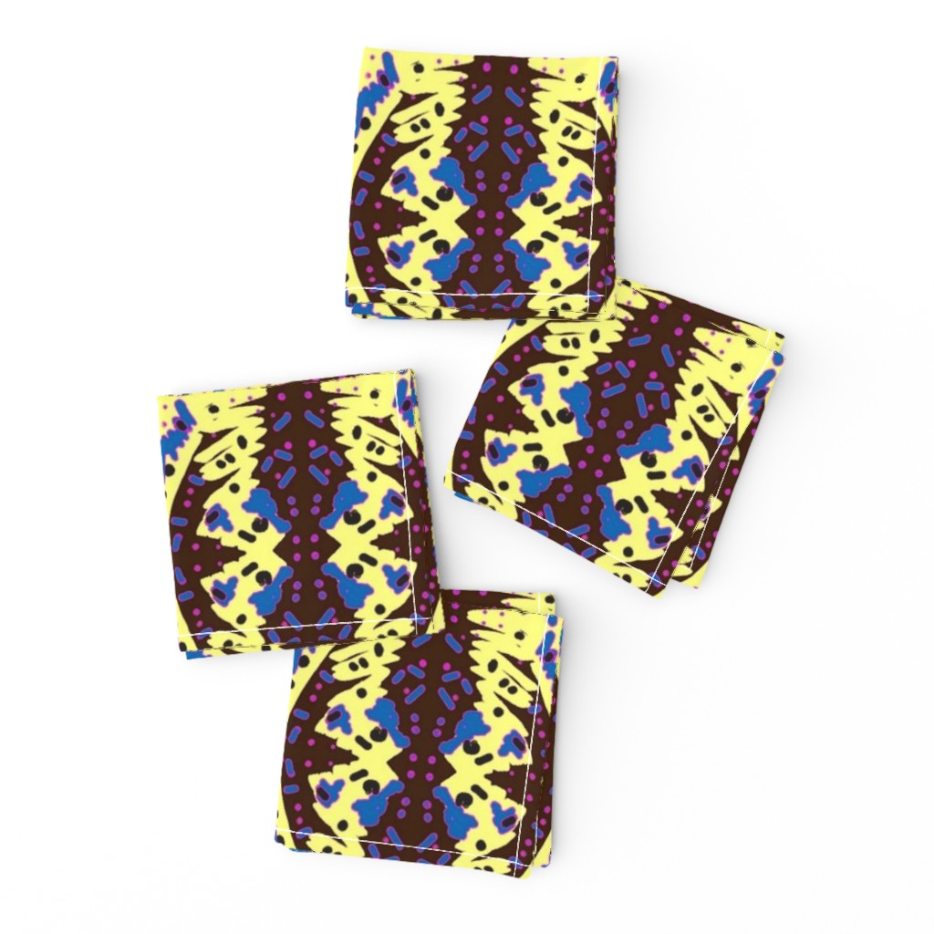 Asabuhi 1a in Blue Yellow Black & Pink