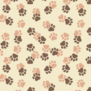 Dog paw cat paw seamless pattern cartoon repeat paw wallpaper texture  background  CanStock