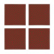 Cumming / Comyn simple red tartan, diagonal  1" 