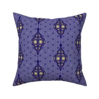 moroccan lanterns violet