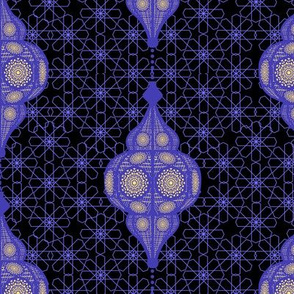moroccan lanterns dark violet