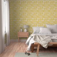 Marrakesh Maze -Bright Yellow, Chalk