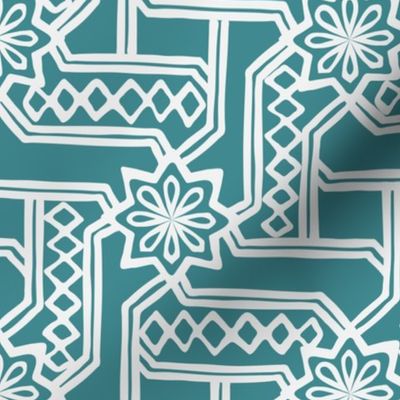 Marrakesh Maze -Teal