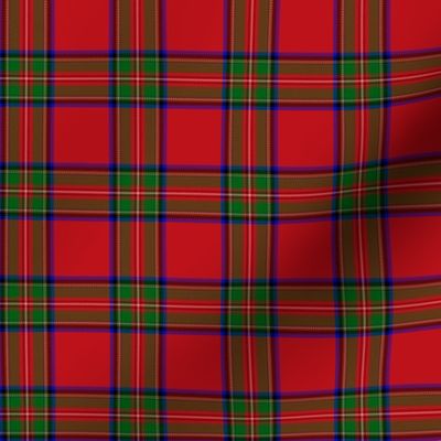 Royal Stewart universal tartan, wide red band, 2"