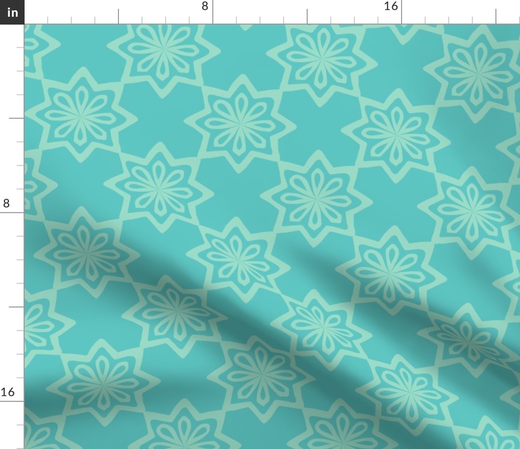 Moroccan Tile - Mint, Turquoise