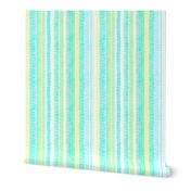 Boardwalk Stripes Turquoise Lime on White 300L