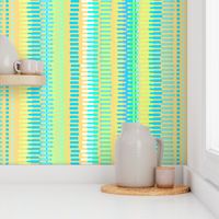 Boardwalk Stripes Turquoise on Gold 300L